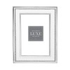 Reed and Barton White Luxe Facets Chrome 5" X 7"