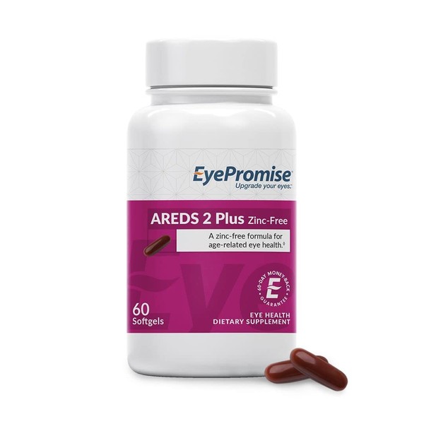 EyePromise Age Related Eye Vitamin Plus - Softgel Capsules with No Zinc, Containing Lutein, Vitamin C, D, E, Omega-3 Fish Oil, and Zeaxanthin