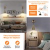 Gold Battery Operated Wall Sconce, Wireless Wall Lights Set of
