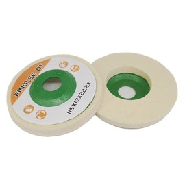 FINGLEE DT 115 mm Angle Grinder Wool Buffing Disc Flex Polishing Disc Wool Polishing Attachment Angle Grinder Grinding Tool for Polishing Glass, Ceramic, Plastic, Marble (10 Pieces 4-1/2 Inch)