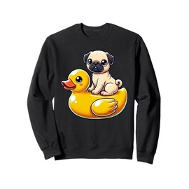 Cute Dog Pug Rubber Duck Sweatshirt