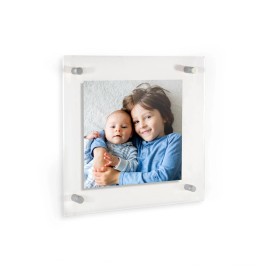 ArtToFrames Acrylic Floating Frame for Art Photos 16"x16" Wall Mount Aluminum