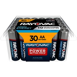 Rayovac AA Batteries, Alkaline Double A Batteries (30 Battery Count)