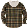 Legendary Whitetails Men's Size Hooded Shirt Jacket Flannel Berber Lined