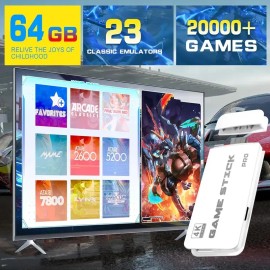 2025 Upgraded Retro Game Console – 20,000+ Games, 4K HDMI Output, Wireless Controller, Arcade Stick, Game Emulator