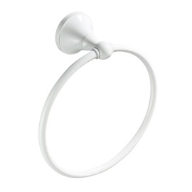 jojofuny White Towel Ring Hand Towel Holder for Bathroom Wall, Round Hanging Ring for Bathroom Storage