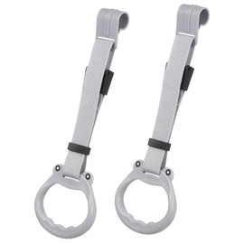 KOMBIUDA 2 Pcs Adjustable Pull Up Rings for Playpen Safe Walking Assistant Ergonomic Non Slip Handles for Bed Versatile Use Cribs and Safety Gates
