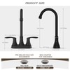 Phiestina Bar Sink Faucet 4 Inch Centerset Deck Mount,2 Hole