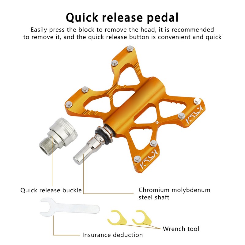 1 Pair LP Litepro K5 Bicycle Quick Release Pedals Aluminum