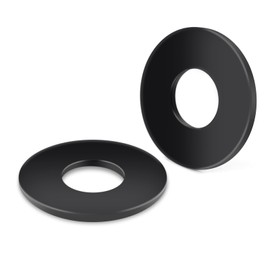 Etauwe 50-Piece 3/8" x 1" 304 Stainless Steel Flat Washers - Black Finish Screws Washers and Repair Washers for Industrial, Automotive and Home Use