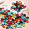 FIRAZIO 100pcs Chunky Beads Bulk 18mm Acrylic Abacus Resin Bead