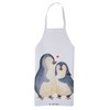 Mr. & Mrs. Panda Parent-New Cooking Apron Penguin Hugging, White,