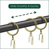 60Pcs Metal Curtain Rings and 60 Pcs Curtain Drapery Pin