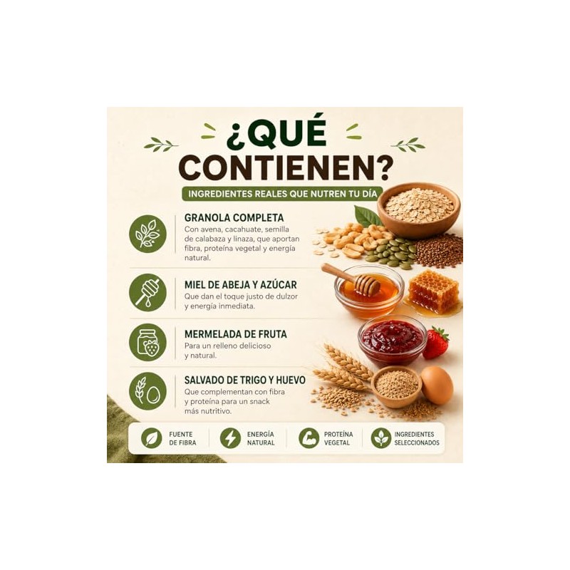 BARRAS CON VITAMINAS Y MINERALES| VARIOS SABORES | PACK 4