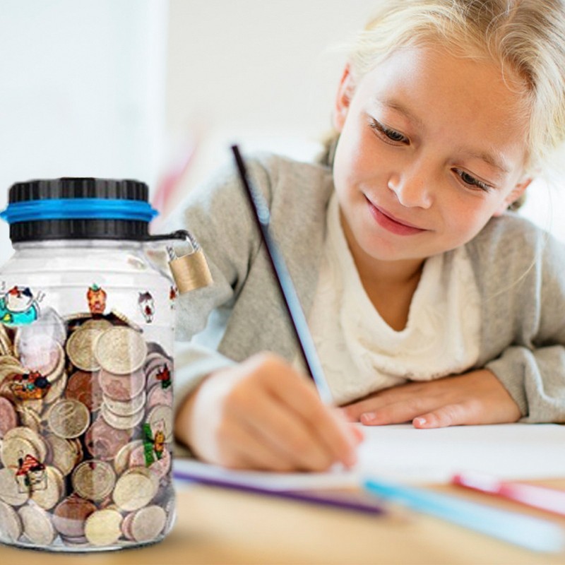 Electronic Digital Coin Money Box with LCD Display Smart Counter