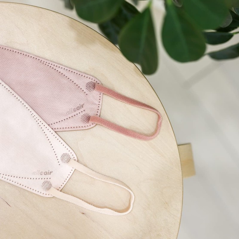 Elleair Hyper Block Mask, Made in Japan, Pink Beige, 20