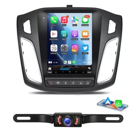 PHEZEN Car Radio Stereo Fit for Ford Focus 2012 2013 2014 2015 2016 2017 2018 9.7 inch Touchscreen Car Radio with Carplay Android Auto in-Dash Head Unit GPS Navigation Mirror Link HD Camera - 2G+32G