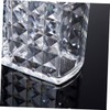 IWOWHERO Acrylic Transparent Makeup Brush Holder Stylish Cosmetic Storage Box
