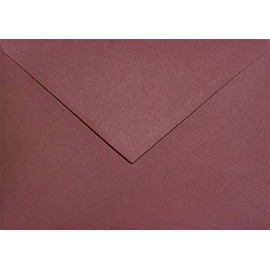 Netuno 25 Envelopes Bordeaux DIN C6 114 x 162 mm 120 g Keaykolour Carmine Coloured Envelopes Recycled Colourful Envelopes C6 Eco Paper Envelopes for Wedding Invitations Paper Envelopes Elegant