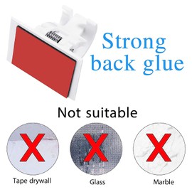 2 Pieces Adjustable Curtain Rod Extendable Spring Tension Rod with Self Adhesive Hook for Closet, Wardrobe, Bookshelf, Small Window, White (15.7 to 27.5 Inch)