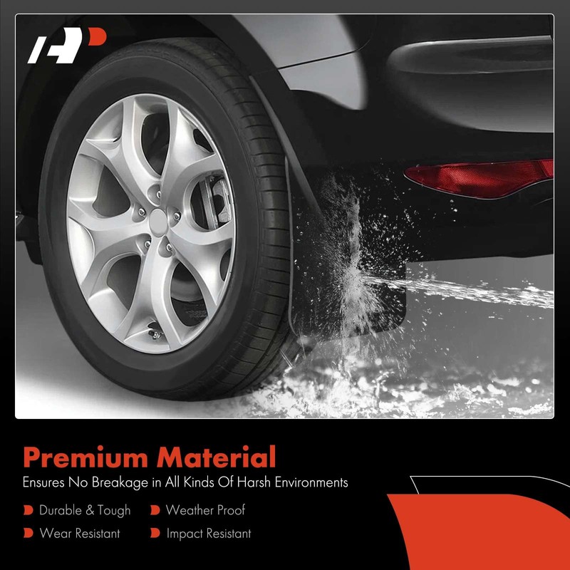 A-Premium Universal Mud Flaps, 4 Pack Splash Guards for Truck