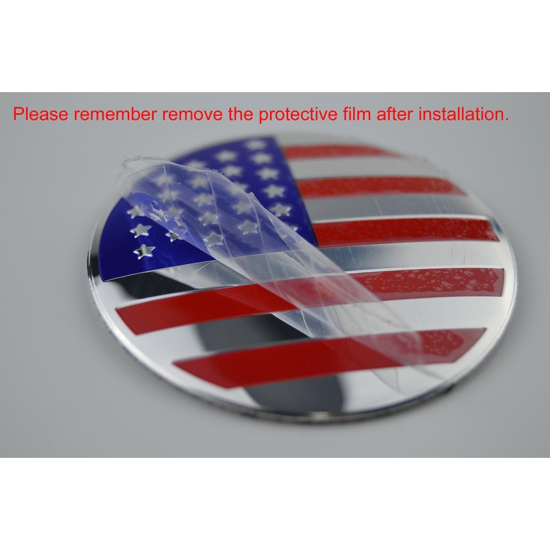 4X 56.5mm=2.24 inches American Flag Wheel Hub Center Cap Emblem