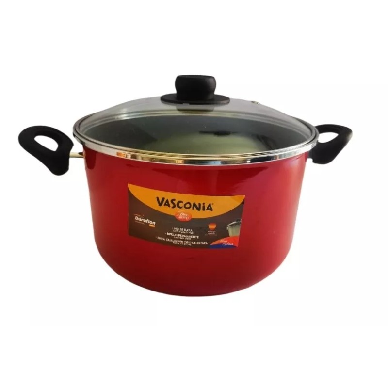 Vasconia Batería Vasconia Vivacolor 6pzas Vitroacero® Roja Inducción