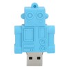 Cartoon U Disk Blue Robot Appearance High Speed Bulk Storage