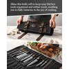 XINZUO Chef Knife Roll Bag Professional,16oz Waxed Canvas and Crazy