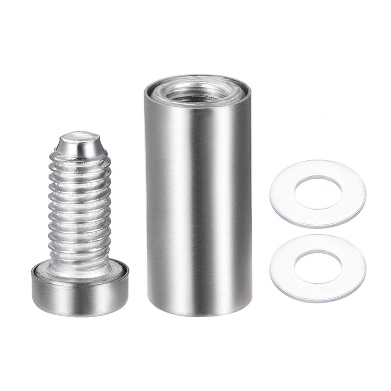 uxcell 1/2 Dia x 1-1/4"(12x33mm) Standoff Screws Wall Mount Sign