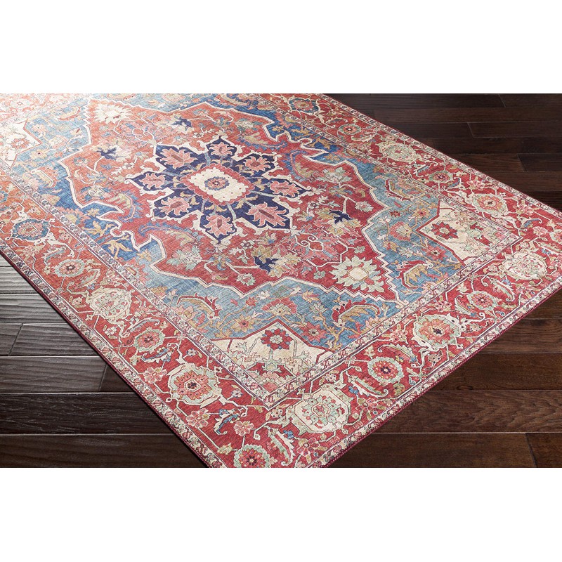Artistic Weavers Lyyti Area Rug, 7'6" x 9'6", Bright Red/Blue