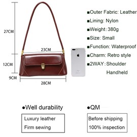 zhongningyifeng Small Clutch Shoulder Bag for Women Leather Mini Tote Handbag Purse with Buckle Closure, burgundy