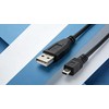Wetco Black Durable USB 2.0 A to 8-Pin Mini B