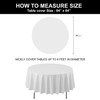 Party Essentials Heavy Duty 84" Round Plastic Table Cover Available