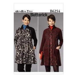 Butterick Patterns B6254ZZ0 Misses Coat Dress, ZZ (LRG-XLG-XXL)