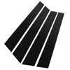 4pcs Window Pillar Post Trim Anti Scratch Glossy Black B