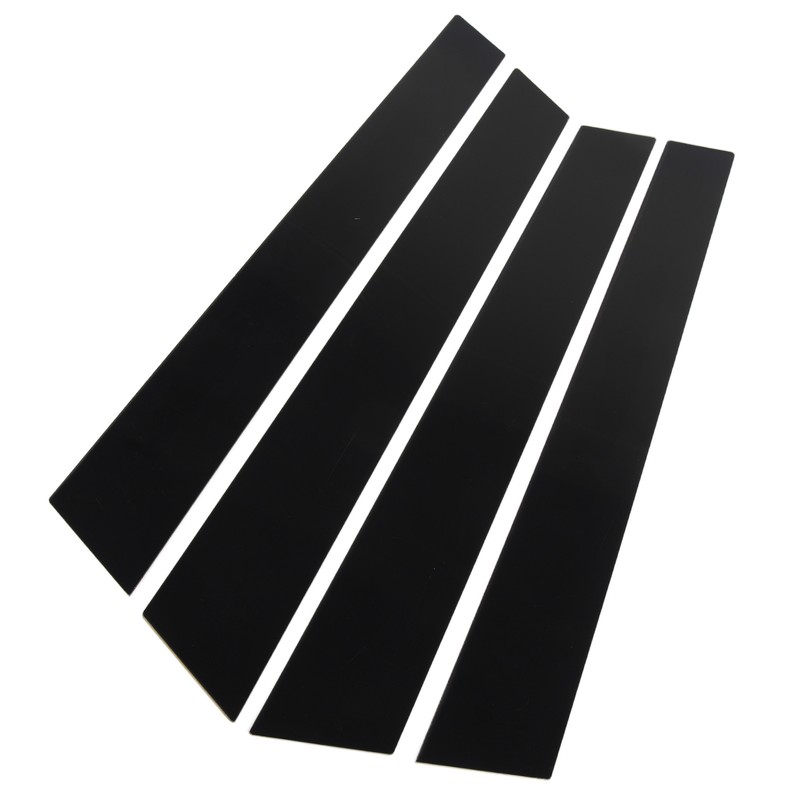 4pcs Window Pillar Post Trim Anti Scratch Glossy Black B