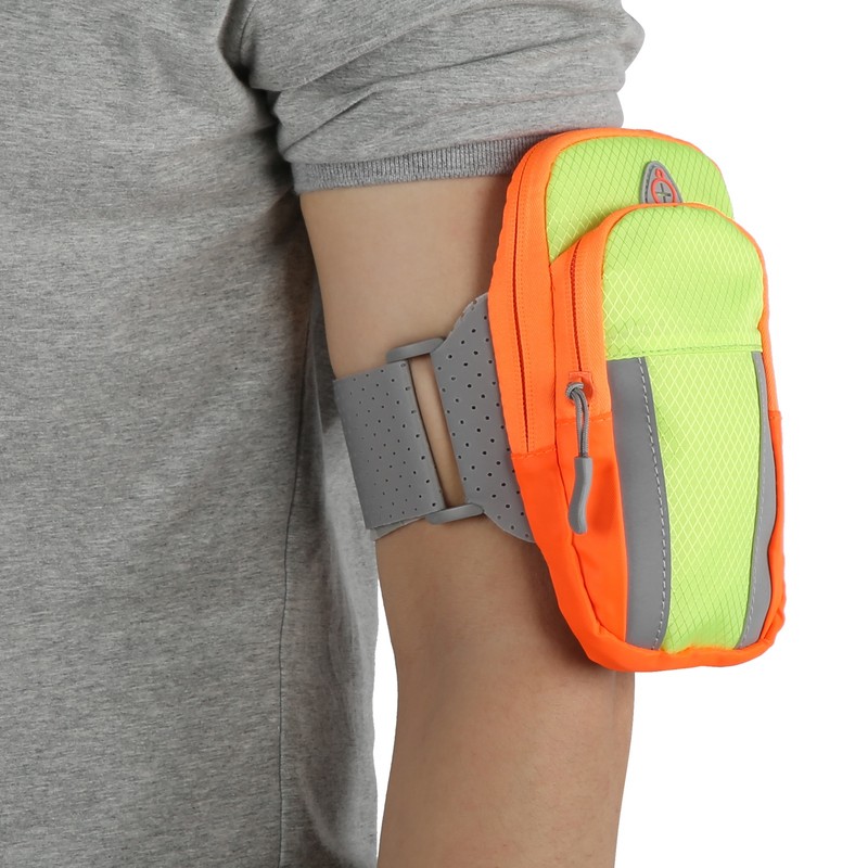 Nylon Mobile Phone Arm Bag Multipocket Men and Women for
