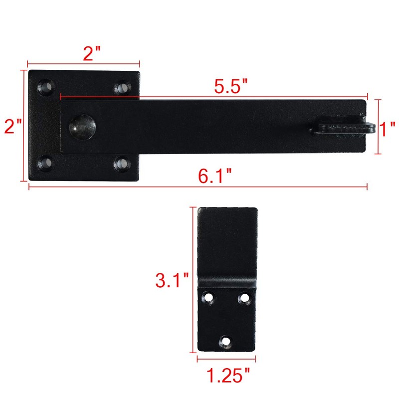 SANKINS 5.5" Fence Gate Latch Barn Door Flip Hardware Farm