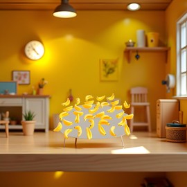 Mini-Bananen im Maßstab 1:12, Miniatur-Früchte für Haus, Küche, Feengarten, Obst für Miniaturhaus, Küche, Feengarten, Dekoration, Puppenhaus-Zubehör, 35 Stück