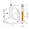 Bike Pedals 9/16 Inch - Bicycle Pedals with Reflectors -