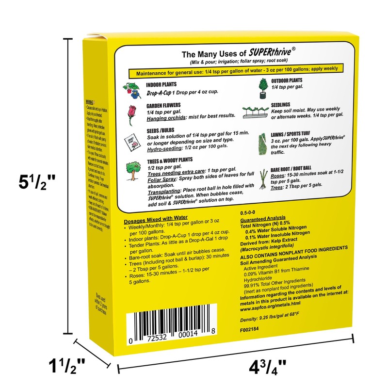 SUPERthrive The Original Vitamin Solution - Liquid Concentrate, May Add