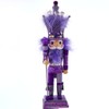 Kurt Adler Hollywood Wooden Nutcracker Collection, Purple King, 16"