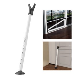 Door Security Bar - Heavy Duty Door Jammer Security Bar - Adjustable Sliding Door Security Bars - Doors Stoppers Security for Patio, Window, Front Door Apartment, Home, Hotel Room