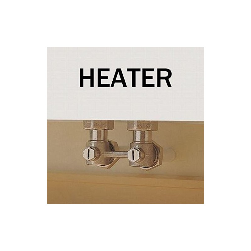 Angled Double Shut-Off Heater Valve Bottom Water Entry Downside Inlet