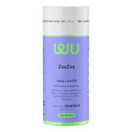 Suplemento Para Dormir Insomnio Ansiedad Gaba 5-htp Magnesio L-teanina ZzzZzz Noche Descanso Reparador Wu Nutrition 120 Capsulas