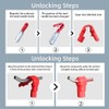 Aoeeki 100 Pcs Peg Hook Stop Lock, Prevent The Sweep