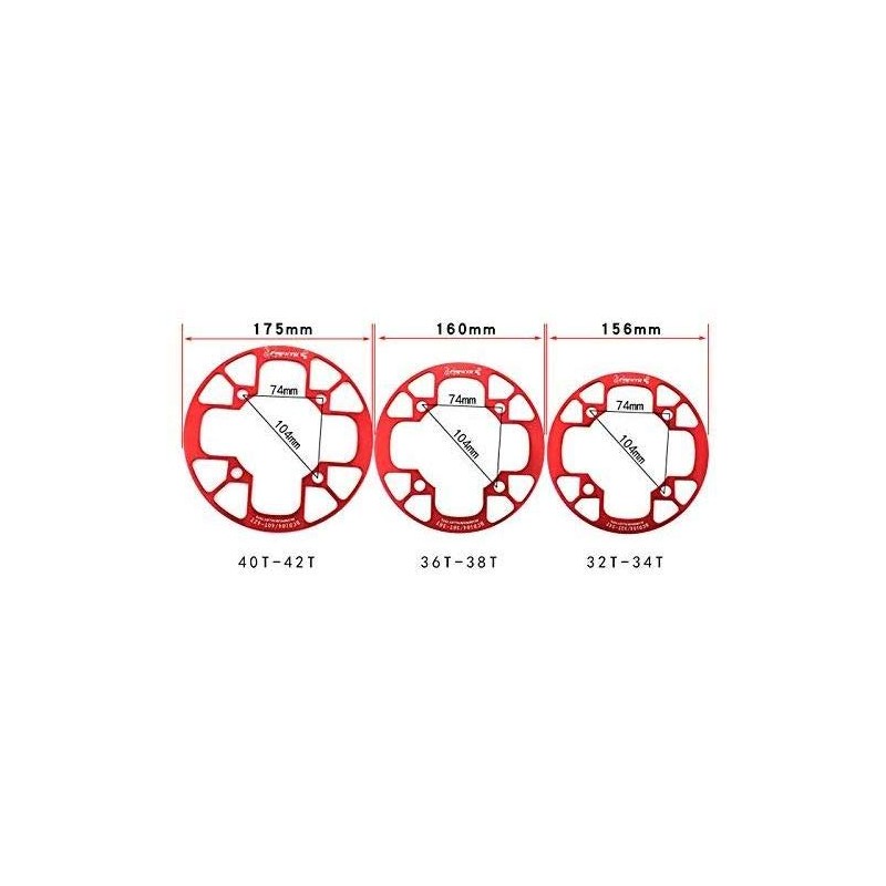 UPANBIKE Mountain Bike Chainring Guard Protector 104BCD Aluminum Alloy Chainring