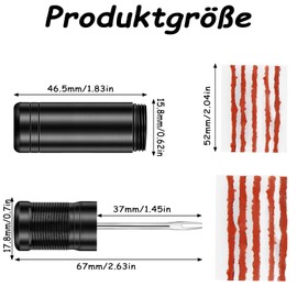 lafomukea Bicycle Tyre Repair Kit, Bicycle Tyre Puncture Set, Quick Repair Kit for MTB, Road Bike Tyres