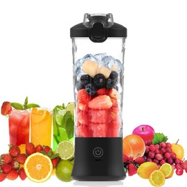 HoneTeek Blender for Smoothies, Personal Blenders for Smoothies and Shakes with 6 Blades, 20oz Portable Juicer Cup for Home, Gym, Office, Rechargeable & Self Cleaning